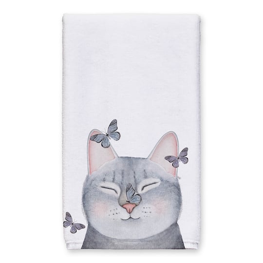 Cat with Butterflies 16" x 25" Towel Set